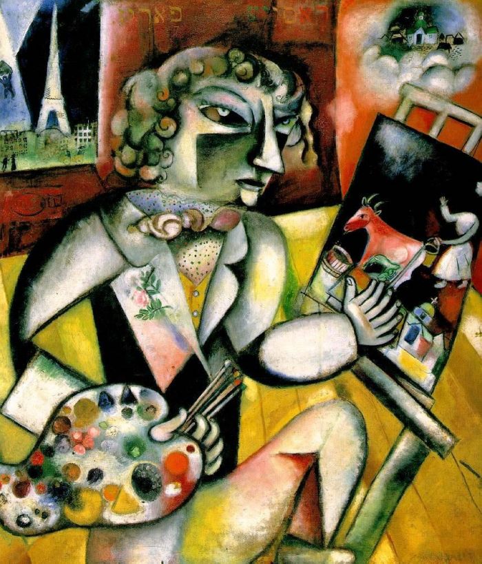 Marc Chagall Andere Malerei - Selbstporträt