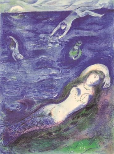 Marc Chagall Andere Malerei - Also kam ich aus dem Meer