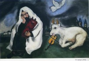 zeitgenössische kunst von Marc Chagall - Einsamkeit