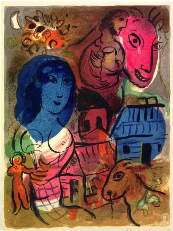 Marc Chagall Andere Malerei - Die Antilopa-Passagiere