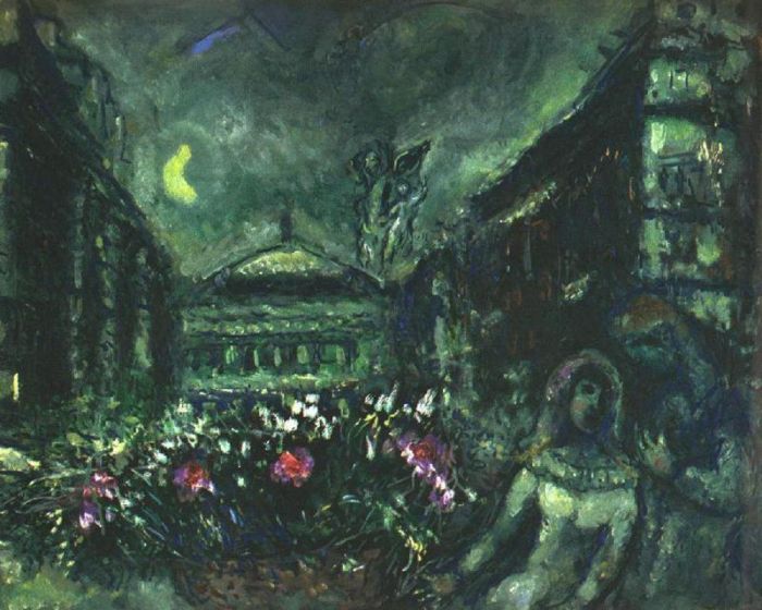Marc Chagall Andere Malerei - Die Allee der Oper