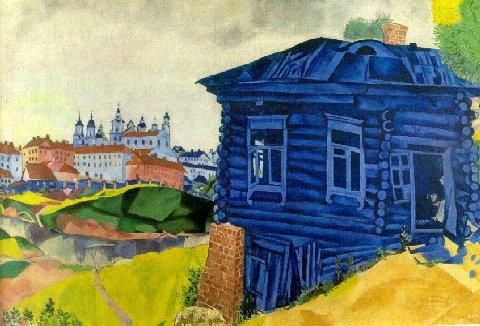 Marc Chagall Andere Malerei - Das Blaue Haus