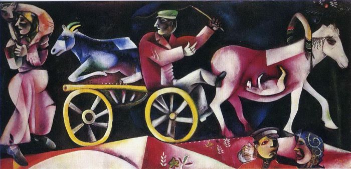 Marc Chagall Andere Malerei - Der Viehhändler