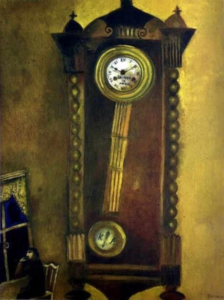 Marc Chagall Andere Malerei - Die Uhr