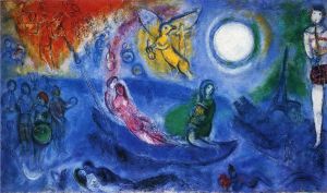 zeitgenössische kunst von Marc Chagall - Das Konzert