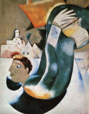 zeitgenössische kunst von Marc Chagall - Der heilige Kutscher