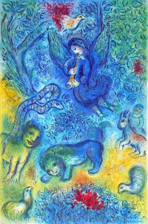 zeitgenössische kunst von Marc Chagall - Die Zauberflöte