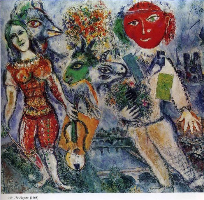 Marc Chagall Andere Malerei - Die Spieler