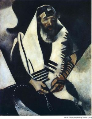 zeitgenössische kunst von Marc Chagall - Der betende Jude