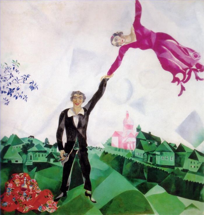 Marc Chagall Andere Malerei - Die Promenade