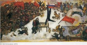 zeitgenössische kunst von Marc Chagall - Die Revolution