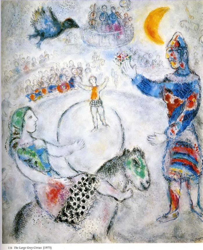 Marc Chagall Andere Malerei - Der große graue Zirkus