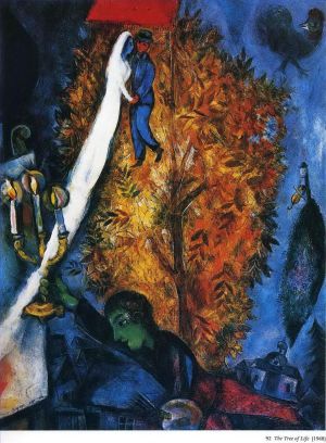 zeitgenössische kunst von Marc Chagall - Der Baum des Lebens