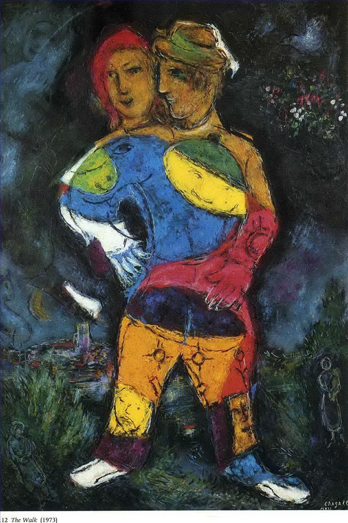 Marc Chagall Andere Malerei - Das Wandern