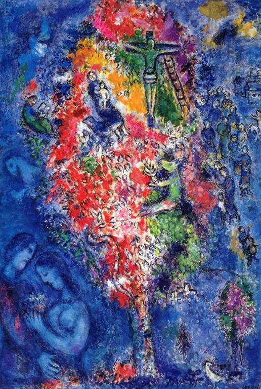 Marc Chagall Andere Malerei - Baum von Jesse