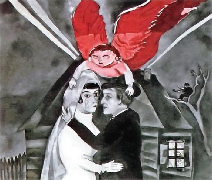 Marc Chagall Andere Malerei - Hochzeit