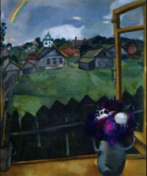zeitgenössische kunst von Marc Chagall - Fenster Witebsk