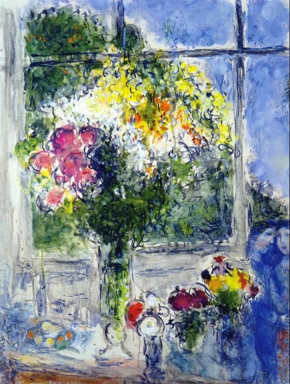 Marc Chagall Andere Malerei - Fenster im Künstleratelier