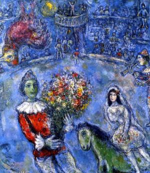 zeitgenössische kunst von Marc Chagall - Blumen geben