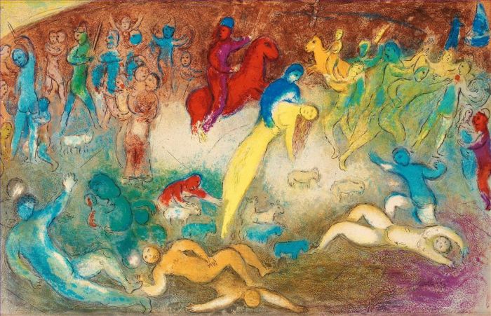 Marc Chagall Andere Malerei - Akte im Wasser