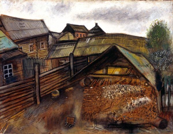 Marc Chagall Andere Malerei - Die Straße in Witebsk 1914