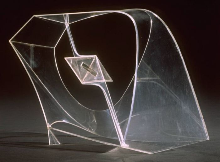 Naum Gabo Bildhauerei - Konstruktion im Weltraum mit kristallinem Zentrum 1940