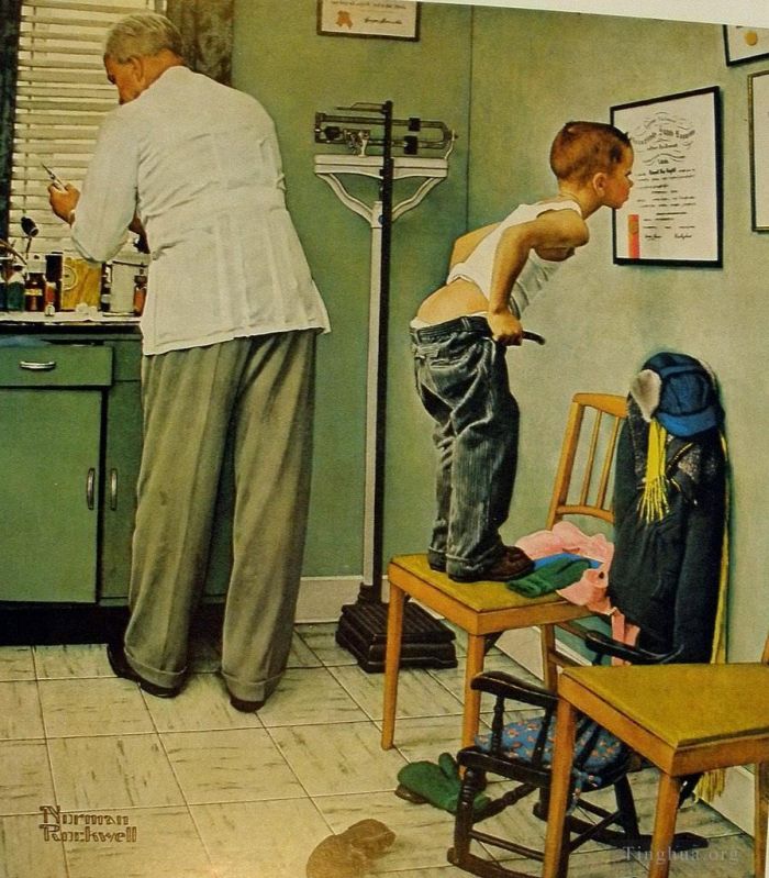 Norman Rockwell Andere Malerei - Arzt