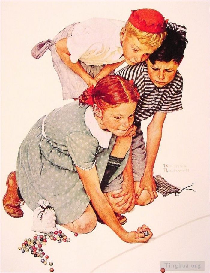 Norman Rockwell Andere Malerei - Marmormeister 1939