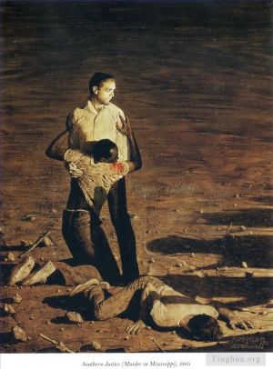zeitgenössische kunst von Norman Rockwell - Mord an der Südjustiz in Mississippi 1965