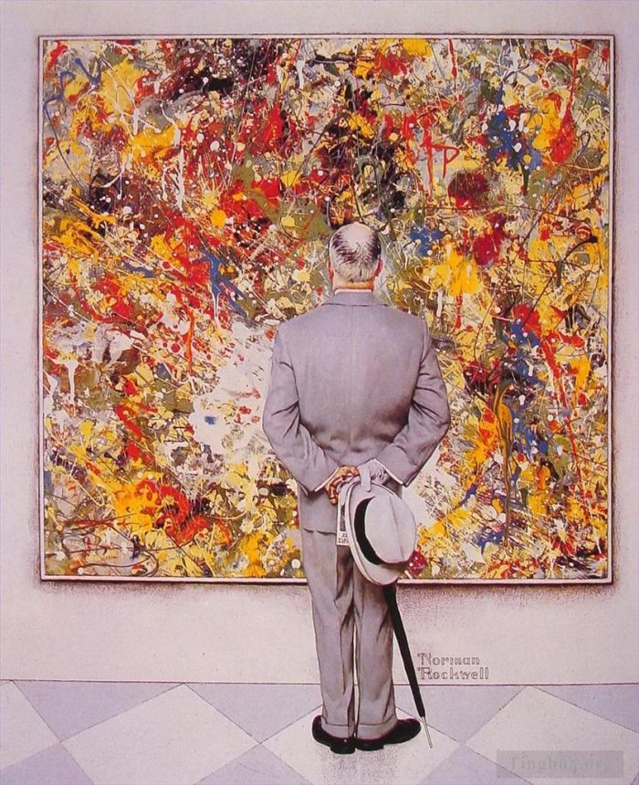 Norman Rockwell Andere Malerei - Der Kenner 1962