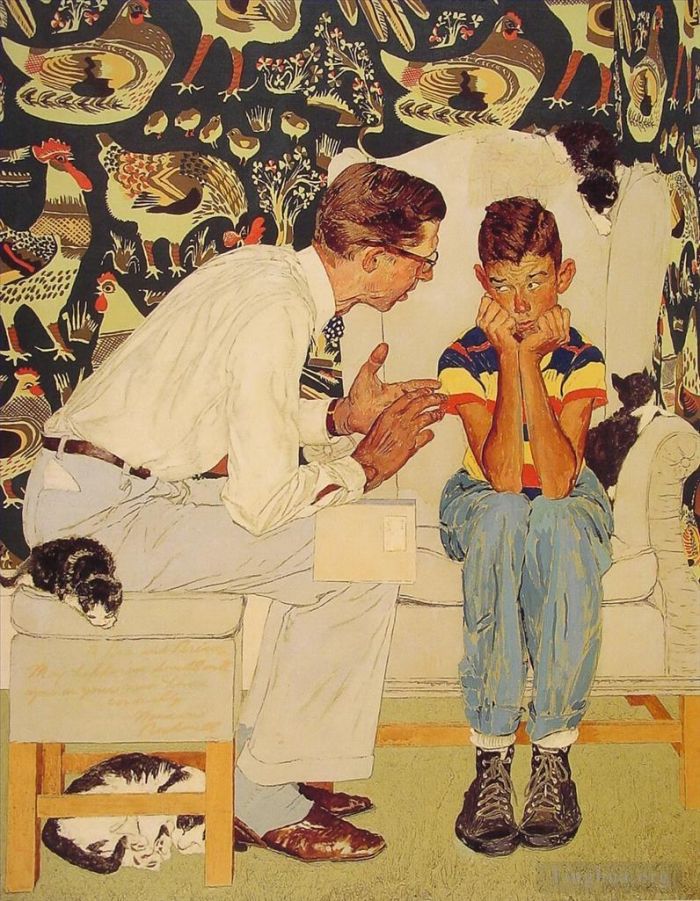 Norman Rockwell Andere Malerei - Die Fakten des Lebens