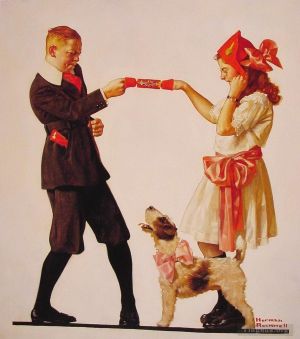 zeitgenössische kunst von Norman Rockwell - Die Partei befürwortet 1919
