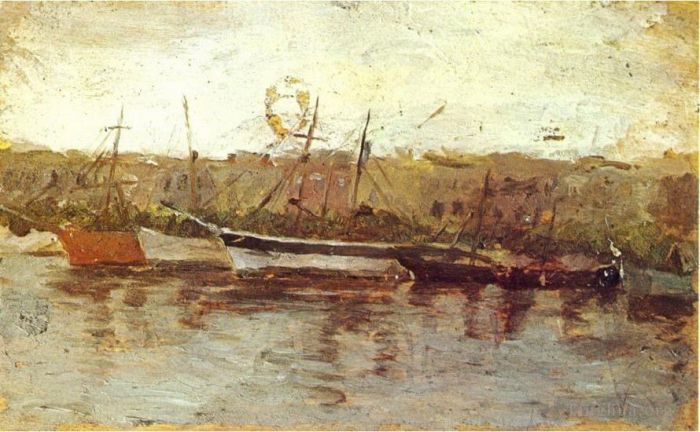 Pablo Picasso Ölgemälde - Alicante vu du bateau 1895