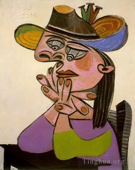 Pablo Picasso Ölgemälde - Femme accoudee 1938