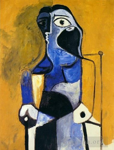 Pablo Picasso Ölgemälde - Femme assise 1960