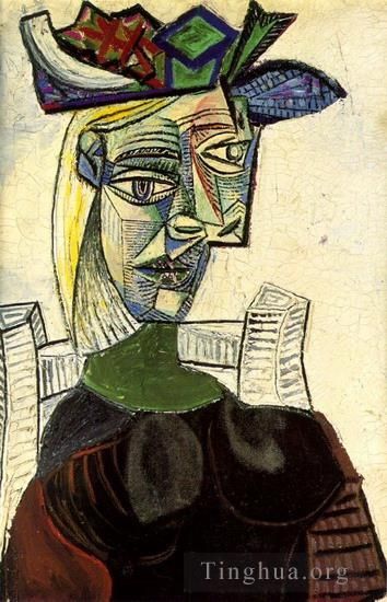 Pablo Picasso Ölgemälde - Femme assise au chapeau 3 1939