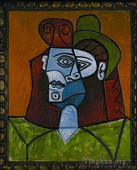 Pablo Picasso Ölgemälde - Femme au chapeau vert 1939