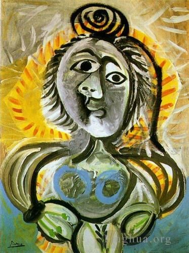 Pablo Picasso Ölgemälde - Femme au fauteuil 1970
