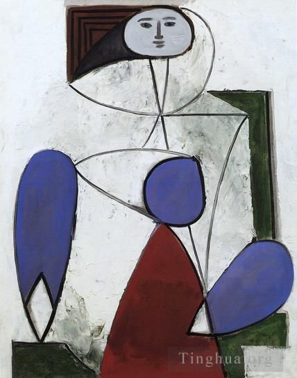 Pablo Picasso Ölgemälde - Femme dans un fauteuil 1932