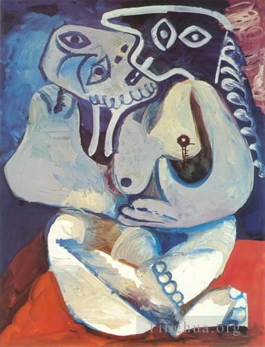 Pablo Picasso Ölgemälde - Femme dans un fauteuil 1971