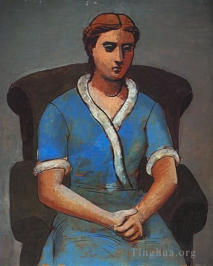 Pablo Picasso Ölgemälde - Frau auf einem Stuhl Olga 1922