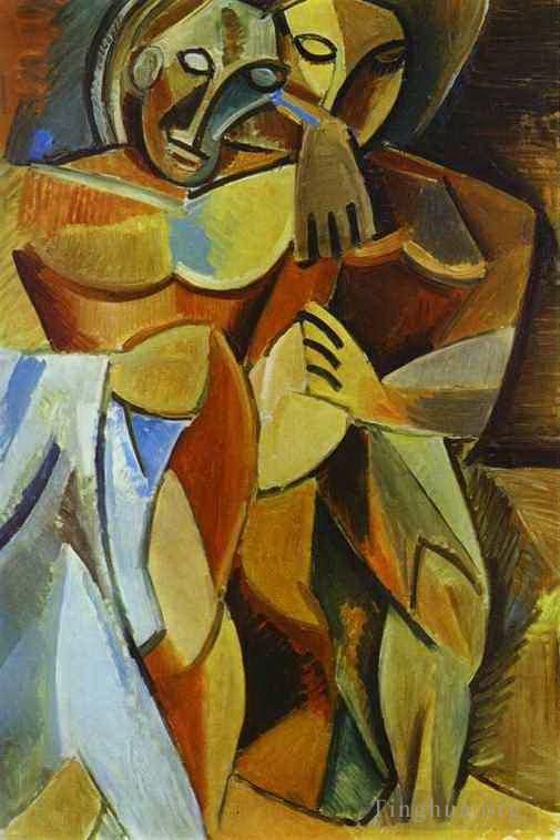 Pablo Picasso Ölgemälde - Freundschaft 1908