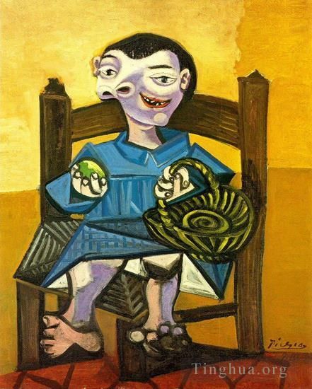 Pablo Picasso Ölgemälde - Garcon au panier 1939