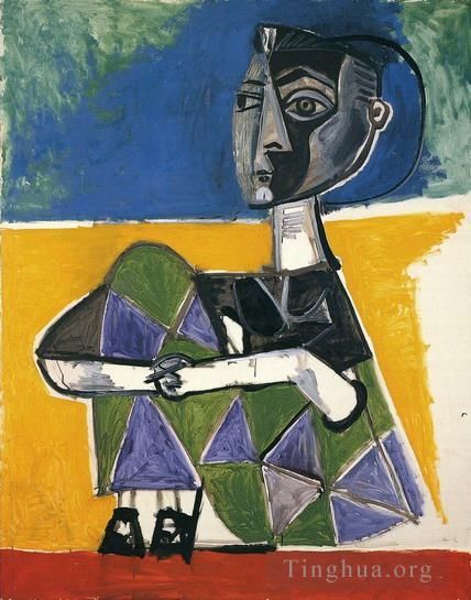 Pablo Picasso Ölgemälde - Jacqueline Assise 1954