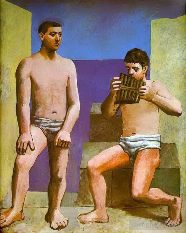 Pablo Picasso Ölgemälde - La Flute de Pan 1923