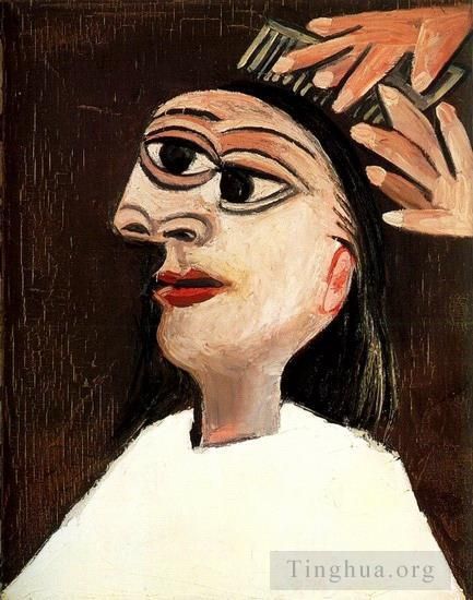 Pablo Picasso Ölgemälde - La Frisur 1938