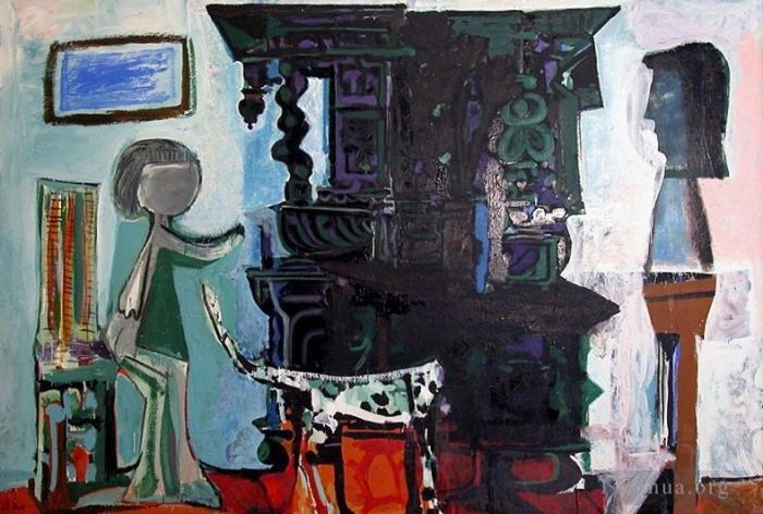 Pablo Picasso Ölgemälde - Le Buffet de Vauvenargues 1959