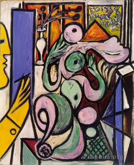 Pablo Picasso Ölgemälde - Le peintre Komposition 1934