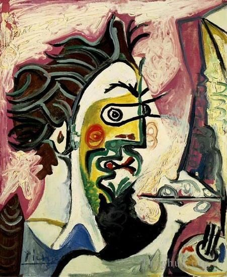 Pablo Picasso Ölgemälde - Le peintre II 1963