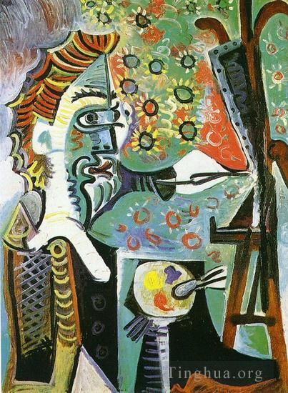Pablo Picasso Ölgemälde - Le peintre III 1963